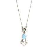 Crystal Love Azure Pendant - TimeLine Gifts